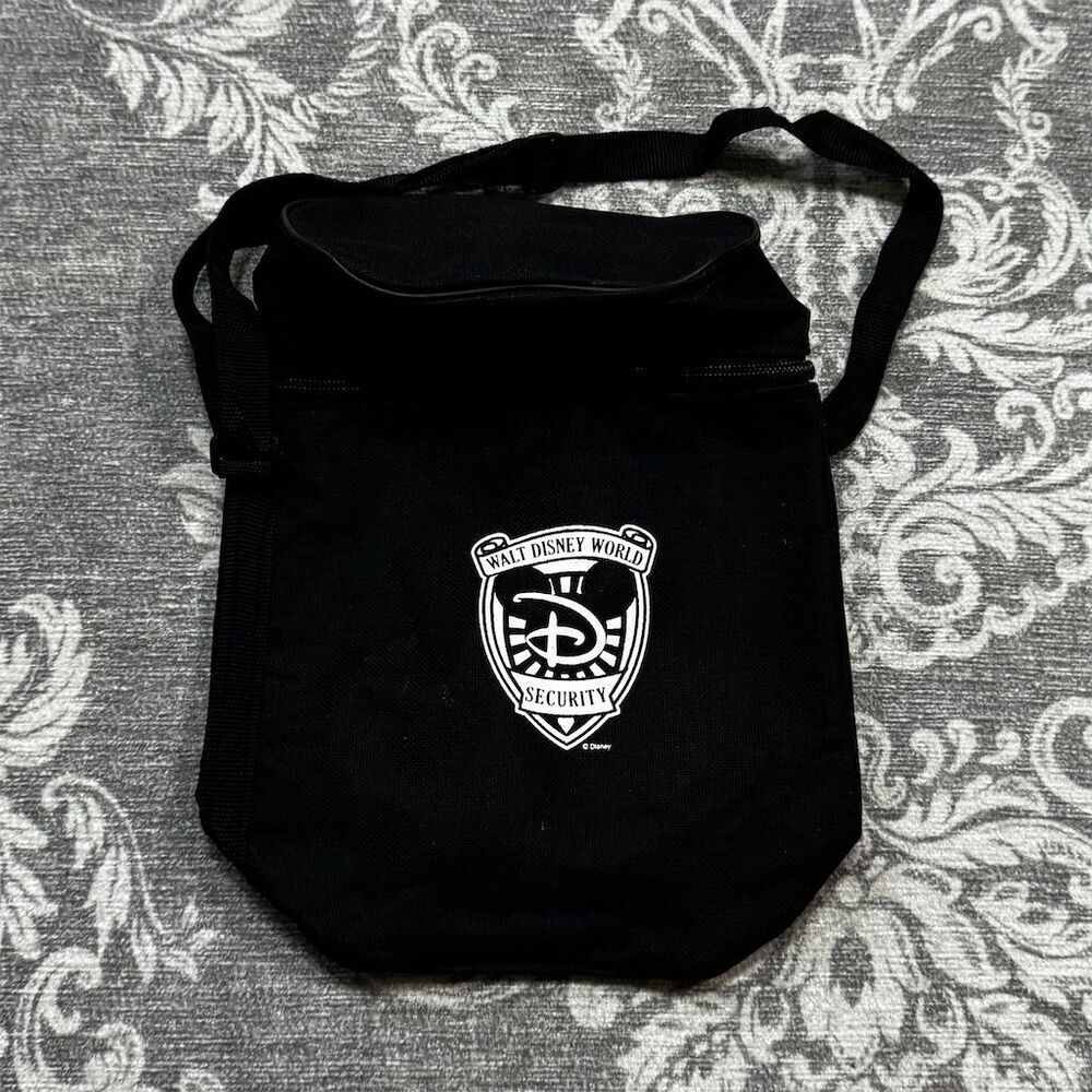 Walt Disney World Security Logo Crossbody Bag Unisex Black